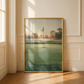 Golf Green Poster, Morning Mist Golf Course Wall Art, Putting Green Print, Gift for Golfer